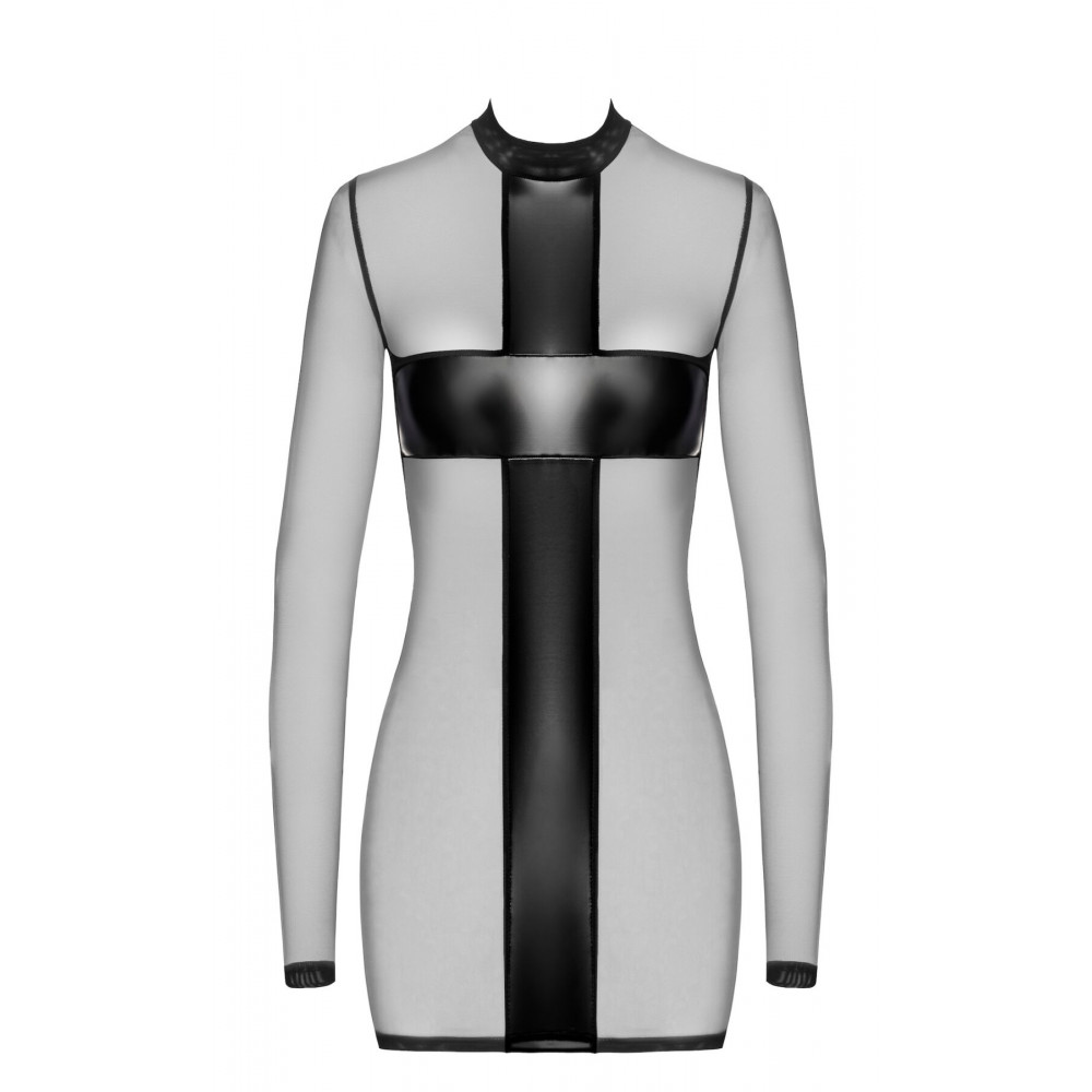  - Сукня Noir Handmade F369 Crossfire Mesh & Wetlook Mini dress XL 4