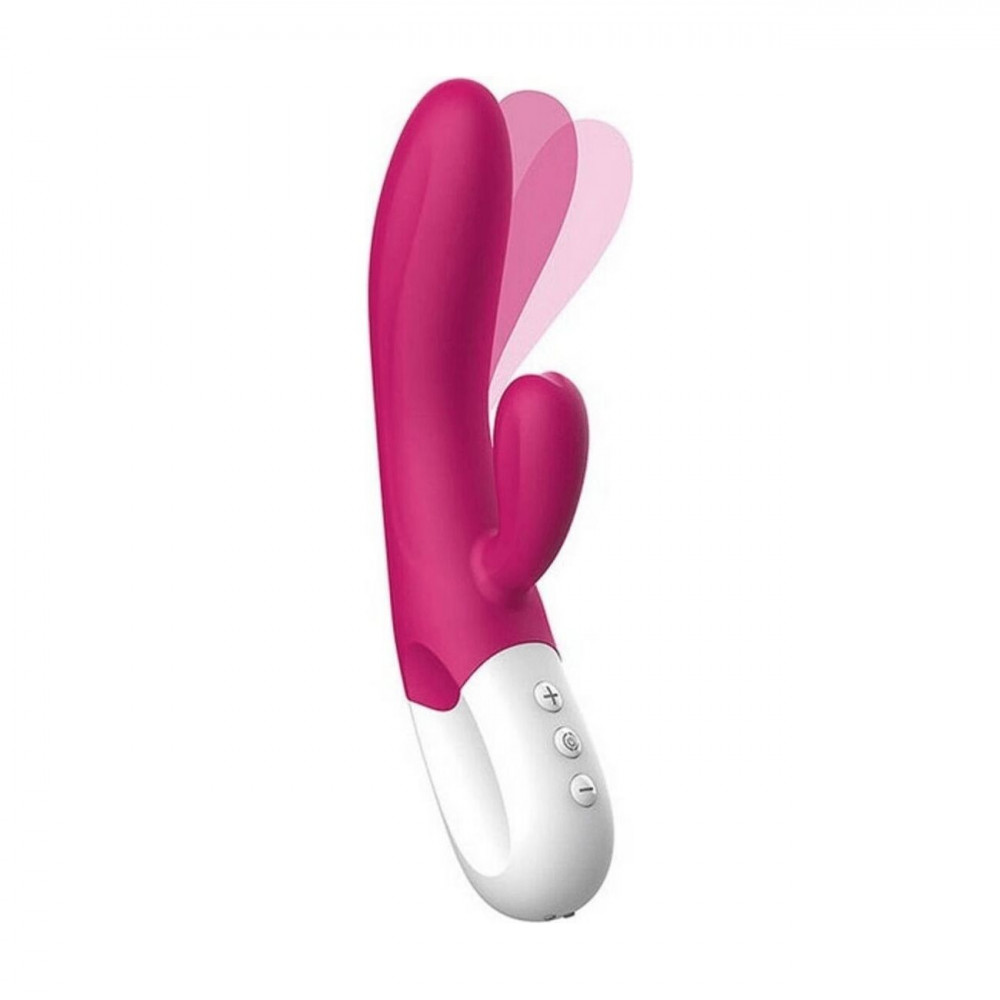 Вибратор-кролик - Вибратор-кролик Liebe Bend It Plus Rechargeable Cerise, гибкий, 2 мотора, 10 режимов