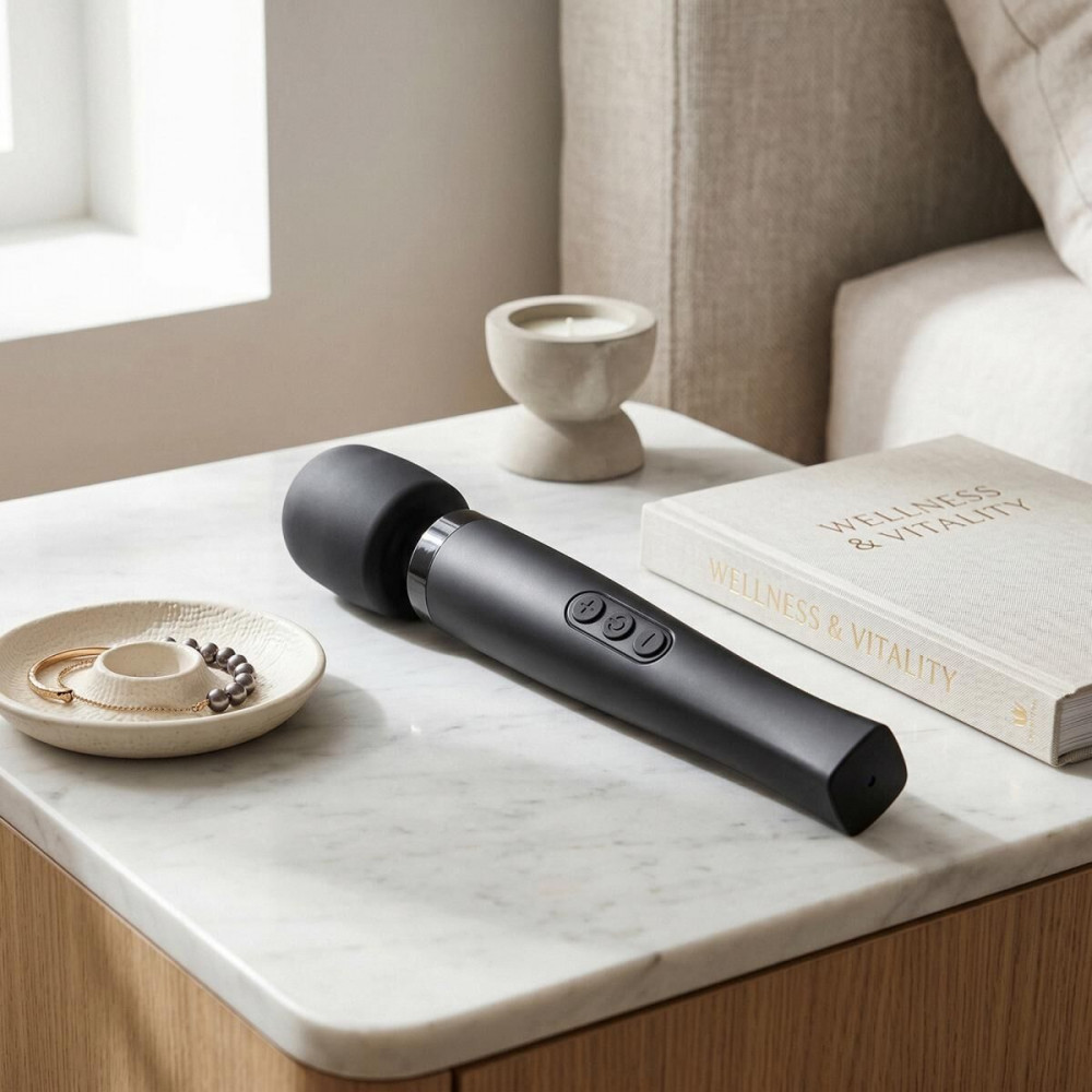 Для LGBTQ+ - Вібромасажер MyMagicWand - Wand Massger Large Black 9