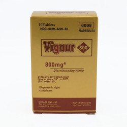 Таблетки Vigour для усиления мужского здоровья и продления секса, 10 табл./бл.