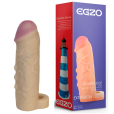 Удлиняющая насадка - презерватив EGZO Ciberskin ES003 ( 16 см х 3,6 см )