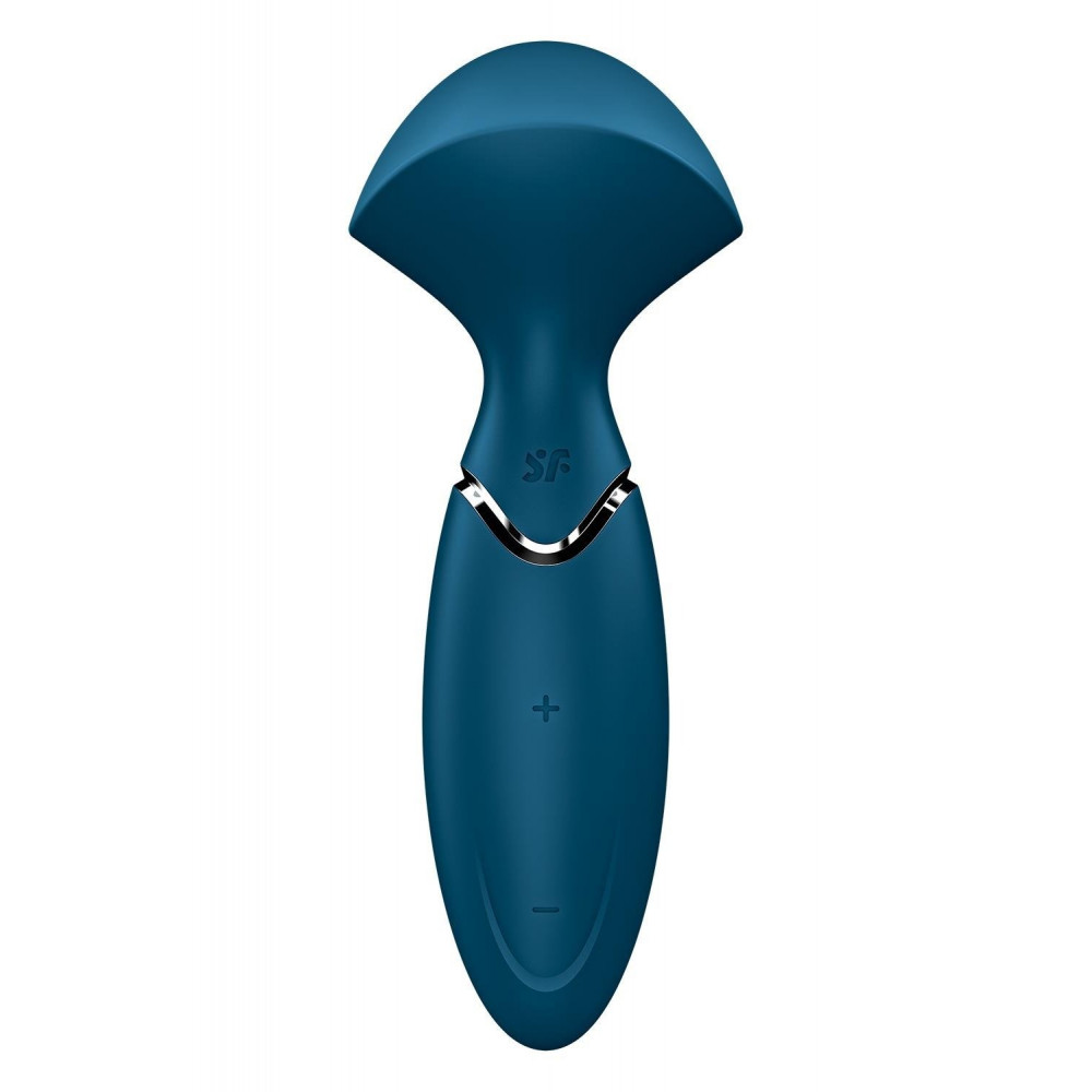 Разное - Универсальный компактный мощный массажер Satisfyer Mini Wand-er синий 4