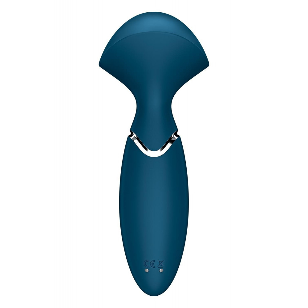 Разное - Универсальный компактный мощный массажер Satisfyer Mini Wand-er синий 3