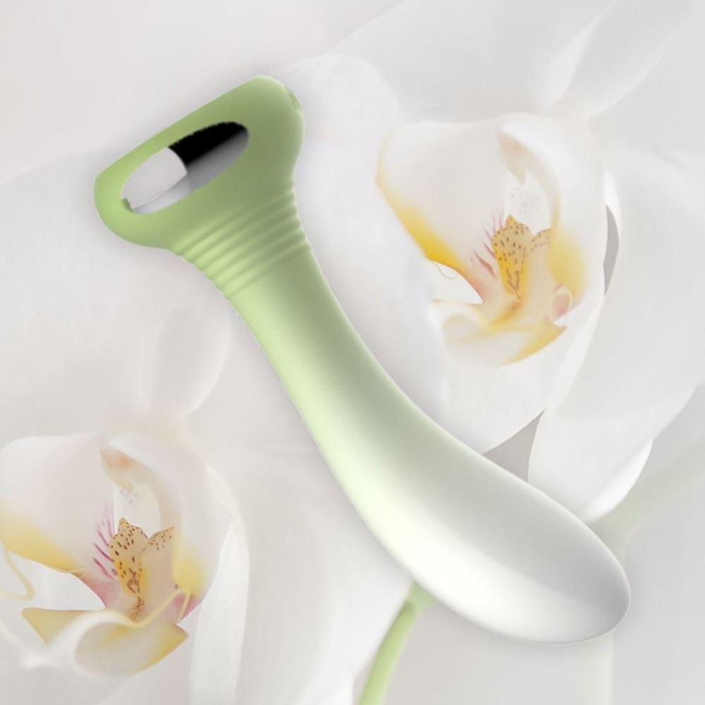 Різне - Універсальний вібратор з підсвічуванням Every Night Toys для точки G або P, зелений градієнт 4