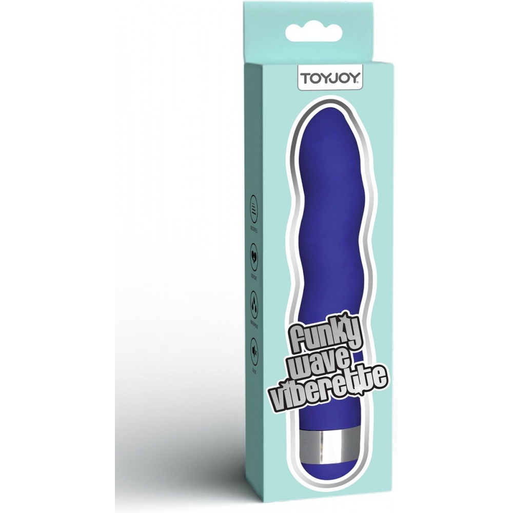 Разное - Универсальный вибратор в форме волны ToyJoy Funky Wave Viberette фиолетовый 3
