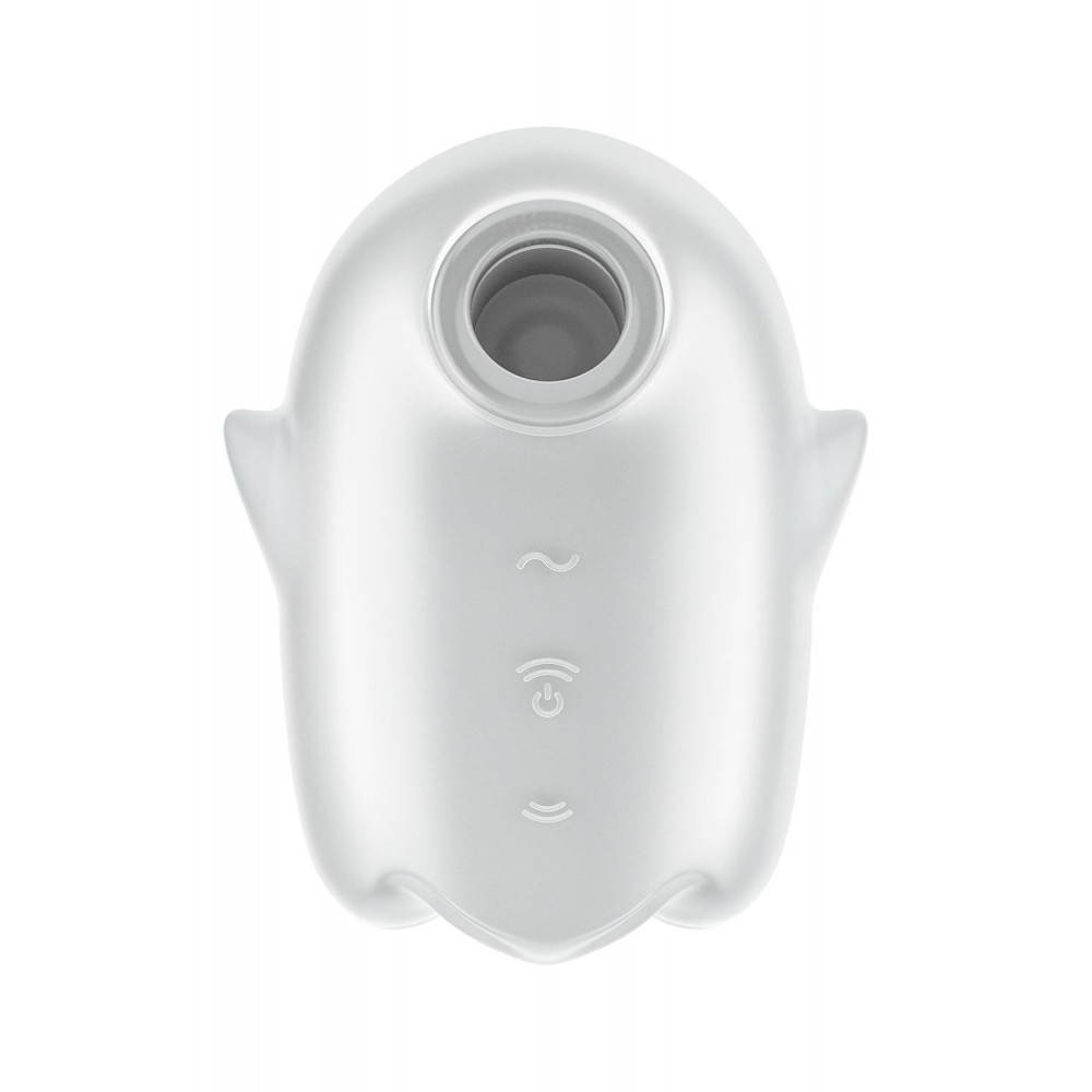 Вакуумный вибратор - Вакуумный вибратор Satisfyer Glowing Ghost светится в темноте, белый, 8.4 см 2