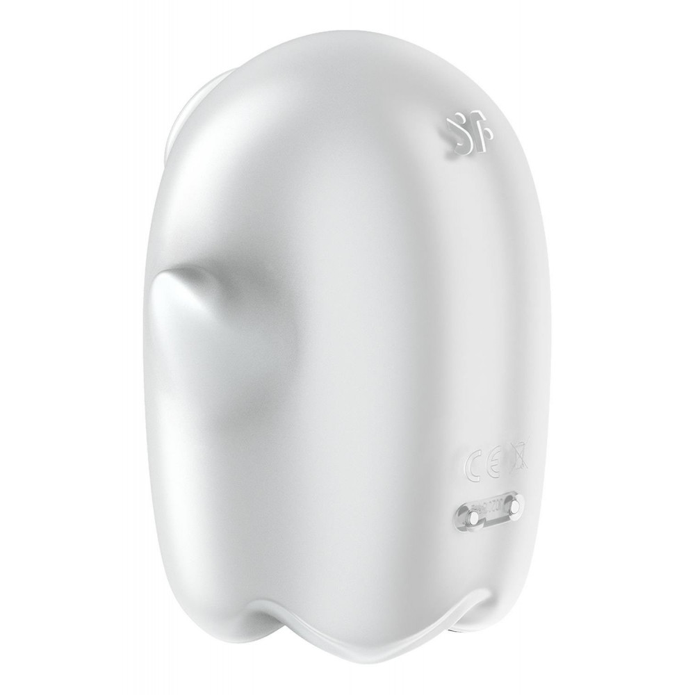 Вакуумный вибратор - Вакуумный вибратор Satisfyer Glowing Ghost светится в темноте, белый, 8.4 см 4