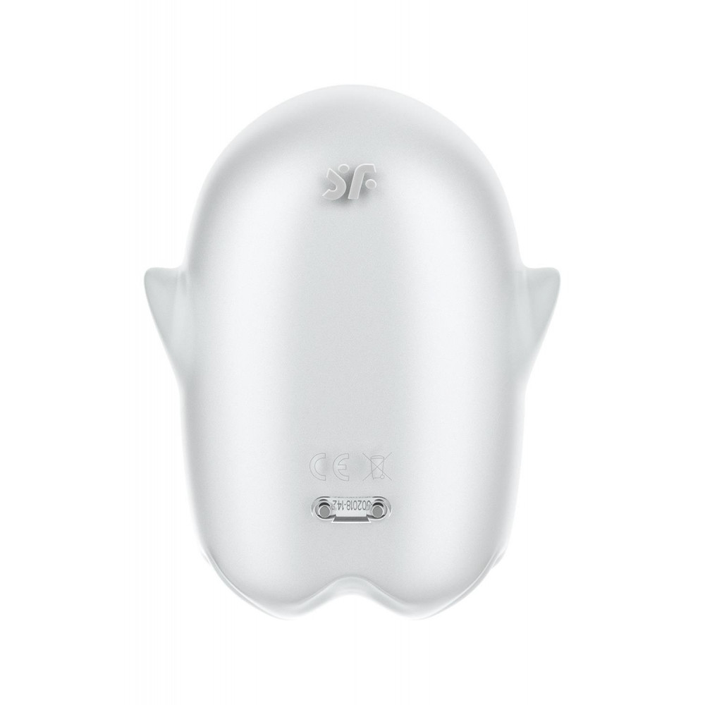 Вакуумный вибратор - Вакуумный вибратор Satisfyer Glowing Ghost светится в темноте, белый, 8.4 см 5
