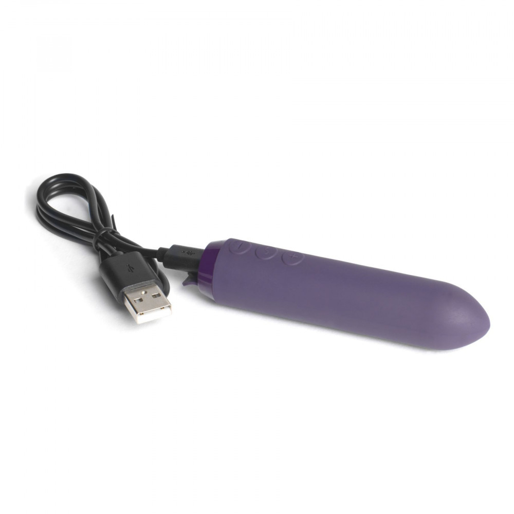 Клиторальный вибратор - Минивибратор Je Joue - Classic Bullet Vibrator Purple с глубокой вибрацией и фиксацией на палец 4