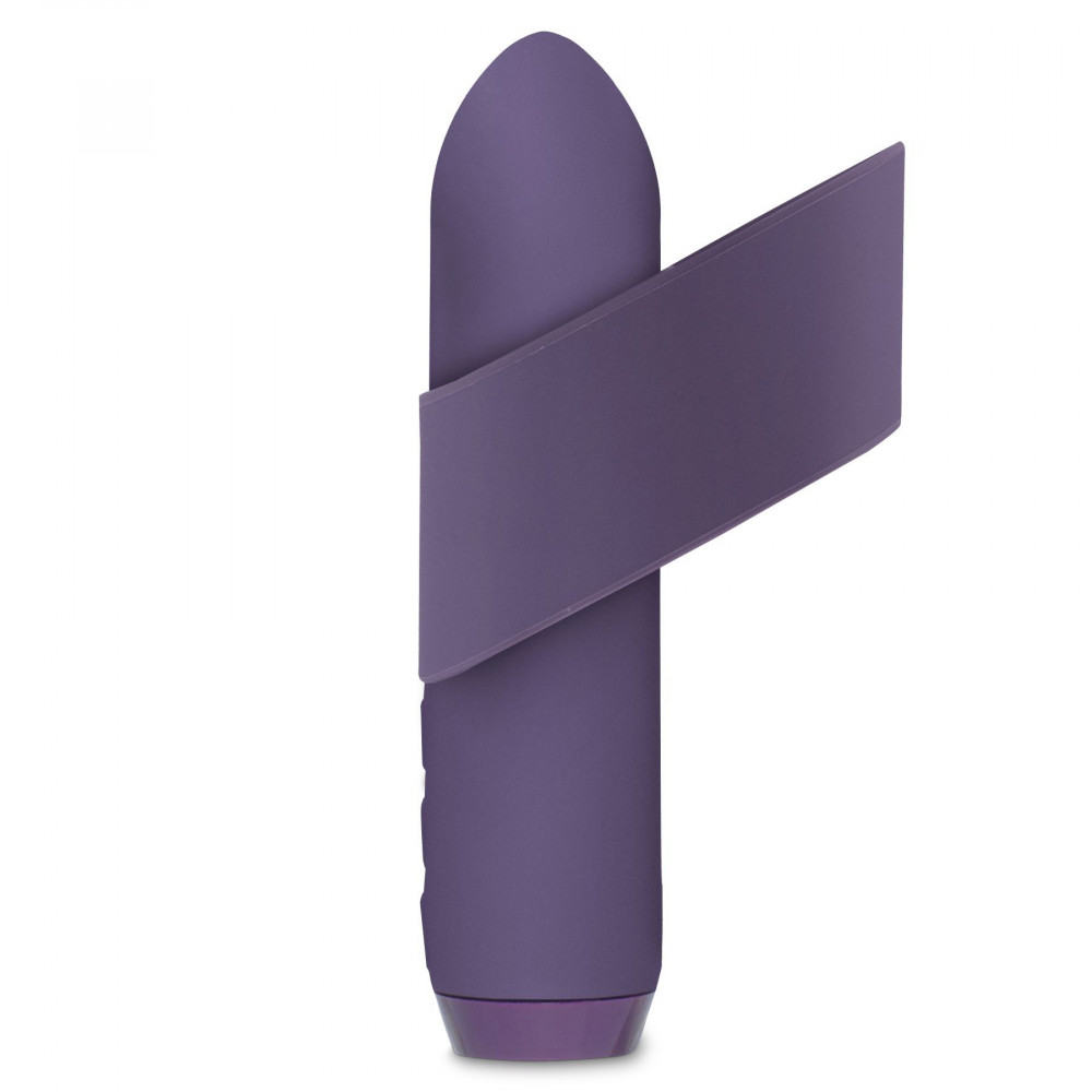 Клиторальный вибратор - Минивибратор Je Joue - Classic Bullet Vibrator Purple с глубокой вибрацией и фиксацией на палец 8