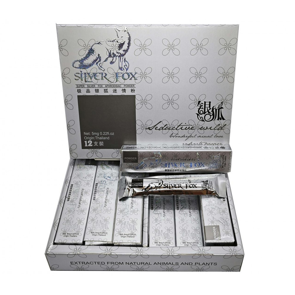Разное - Возбуждающий порошок для женщин Silver Fox (цена за 1 стик)