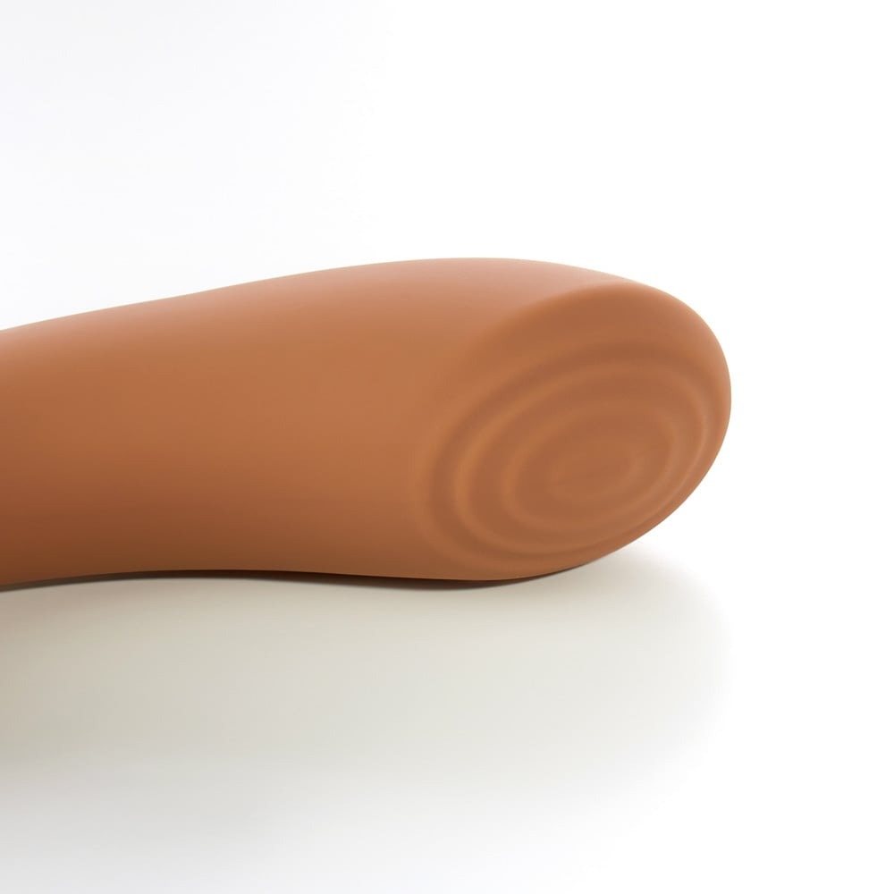 Різне - Вібратор для точки G з вакуумним стимулятором клітора Sweet Em Velvet Lure бежевий 5