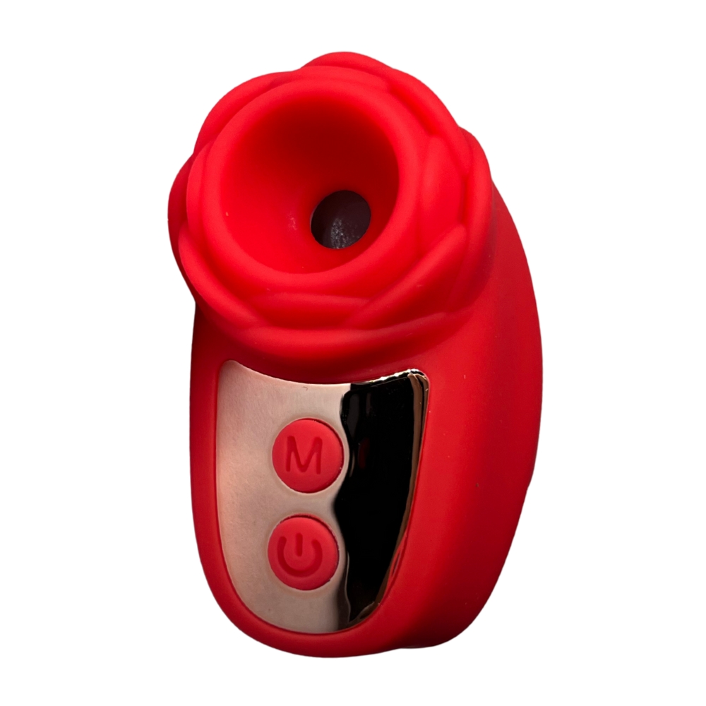 Вібропулі та міні-вібратори - Вібростимулятор на палець Розочка Passion Play, 10 режимів вібрації та 3 інтенсивності, червоний