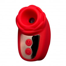 Вібростимулятор на палець Розочка Passion Play, 10 режимів вібрації та 3 інтенсивності, червоний