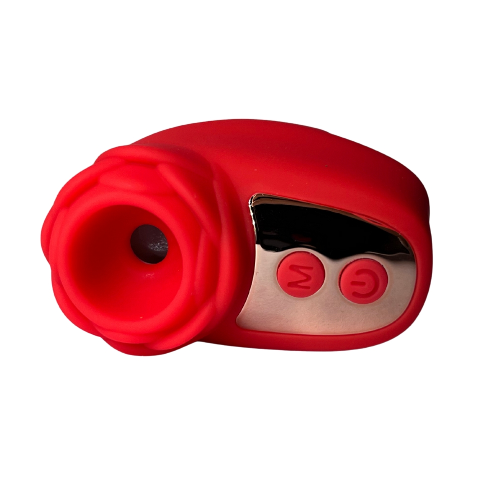 Вібропулі та міні-вібратори - Вібростимулятор на палець Розочка Passion Play, 10 режимів вібрації та 3 інтенсивності, червоний 2