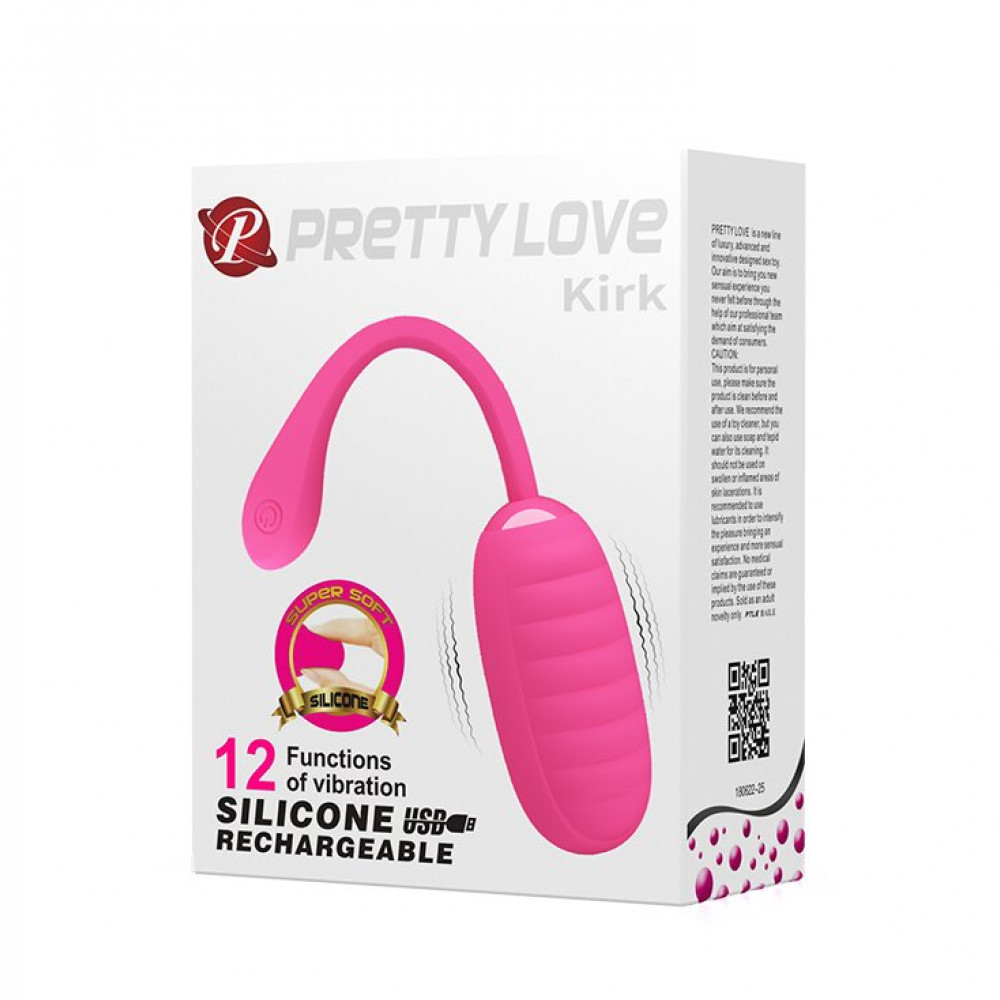 Різне - Віброяйце серії Pretty Love - Kirk EGG Pink, BI-014654-1 11