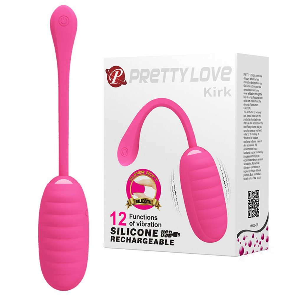 Різне - Віброяйце серії Pretty Love - Kirk EGG Pink, BI-014654-1