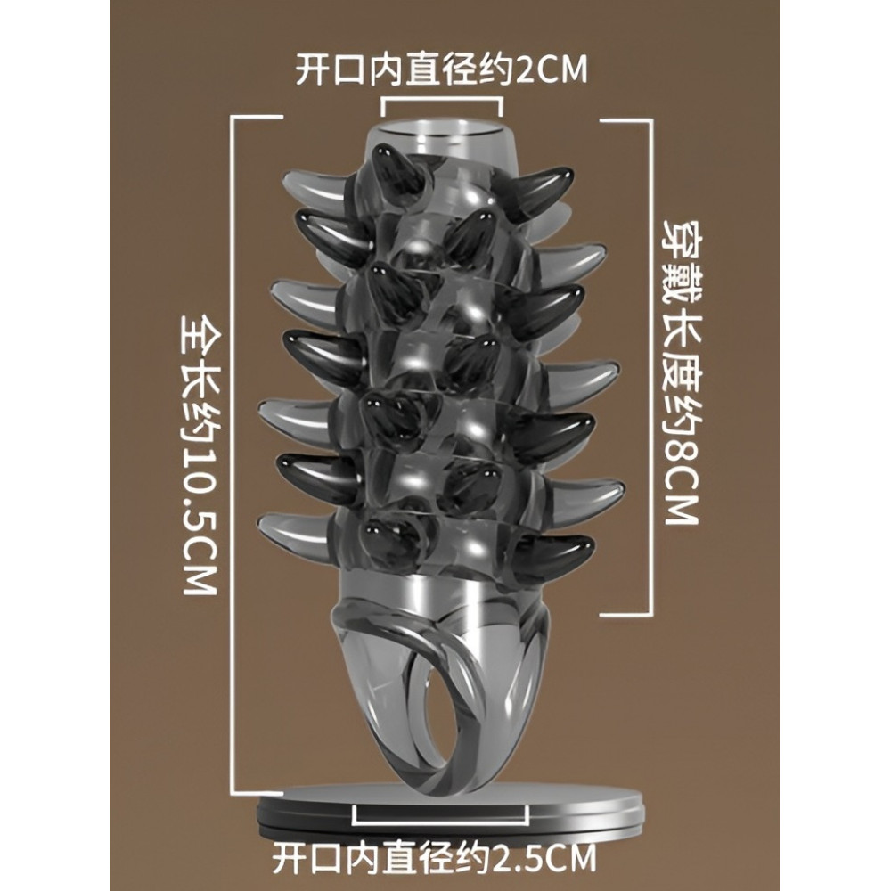 - Стимулююча насадка Meleon - Dragon Teeth Lock sperm Cove, PS-19 7