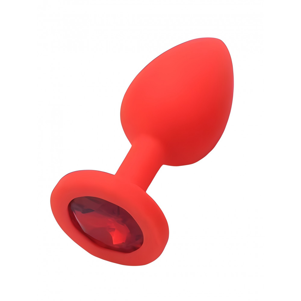 Разное - Силиконовая анальная пробка с кристаллом SKN KSIL-24S ( размер S )