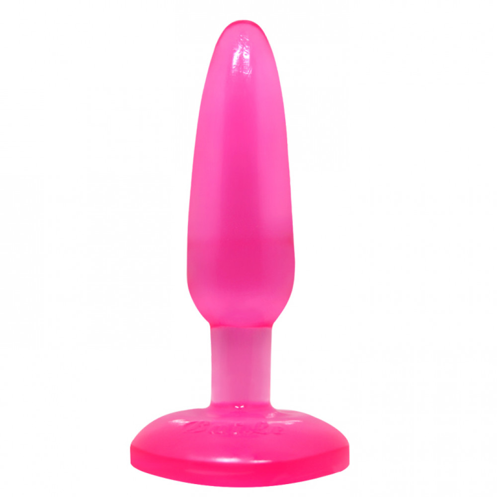 Анальные игрушки без вибрации - Анальная пробка на присоске BAILE Butt Plug, розовая, 14 × 3.5 см 2