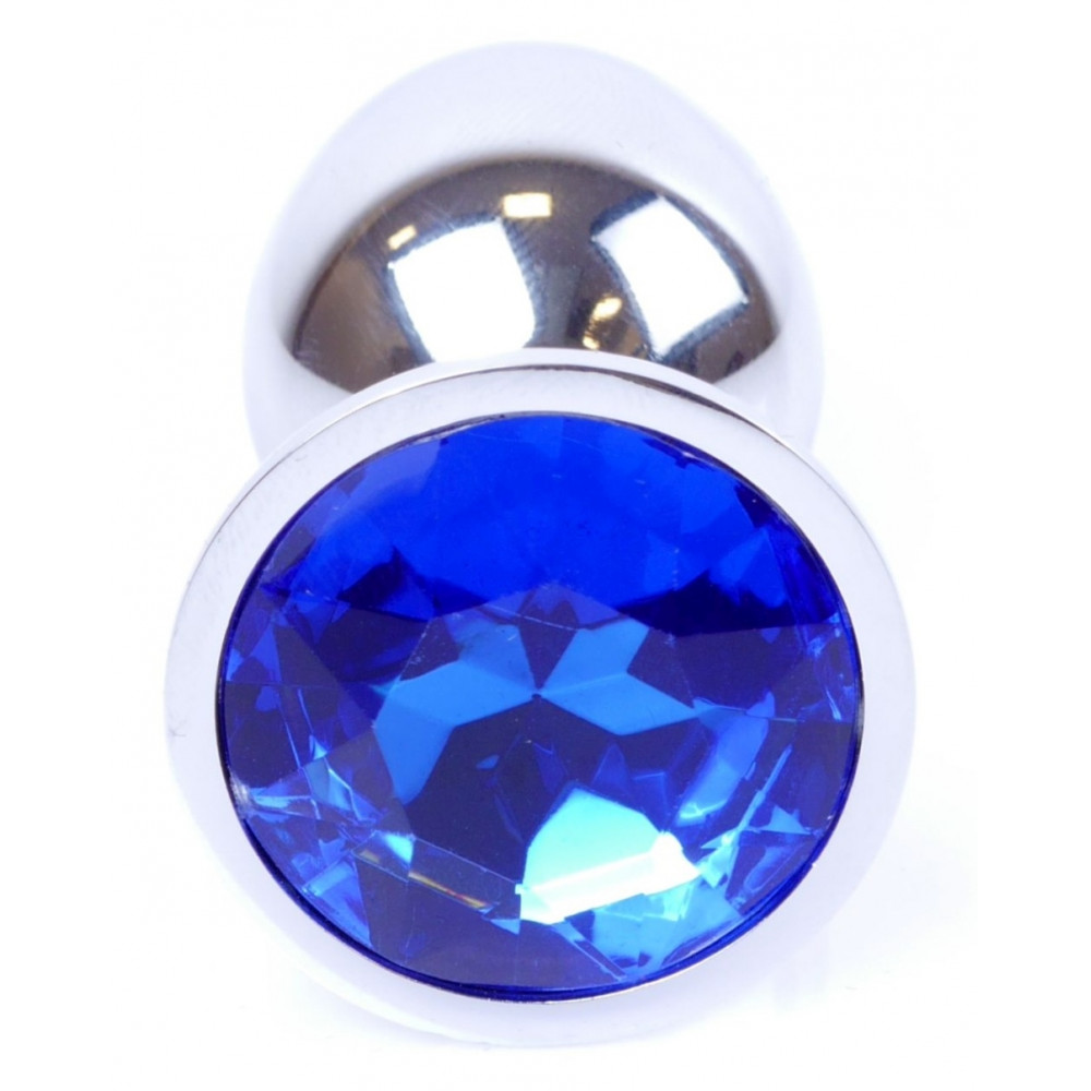 Анальные игрушки - Анальная пробка Boss Series - Jewellery Silver PLUG Dark Blue S, BS6400010 7