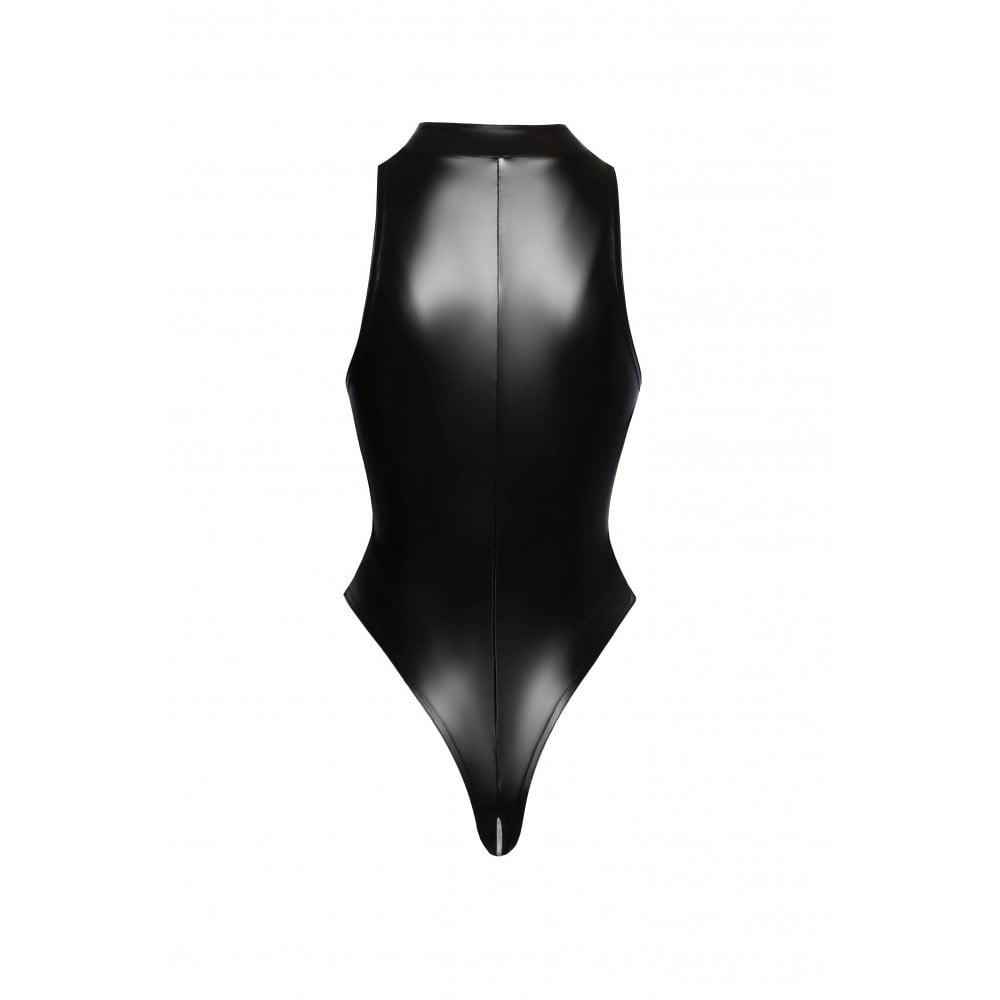Эротическое белье - Боди S F294 Noir Handmade, с молнией, черное 3