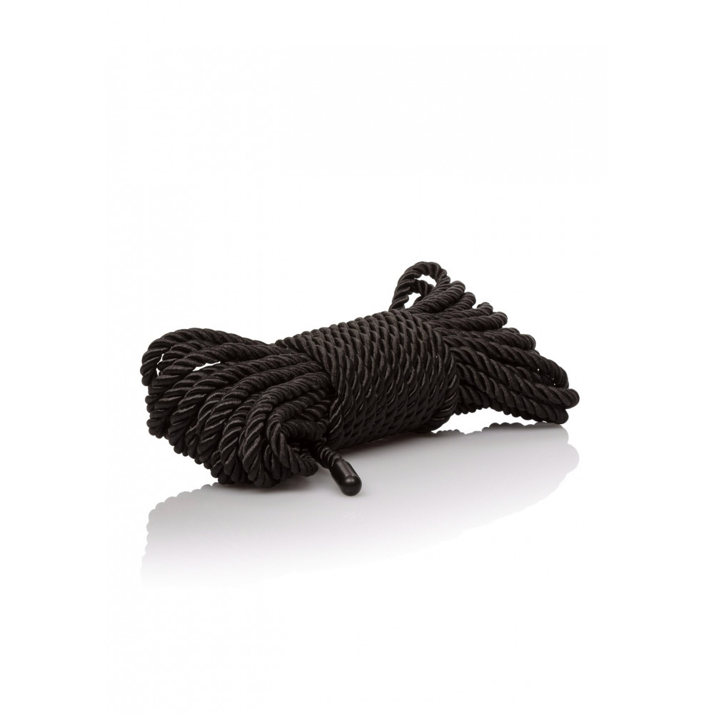 БДСМ игрушки - Бондажная веревка Scandal CalExotics, черная, 10 м 2