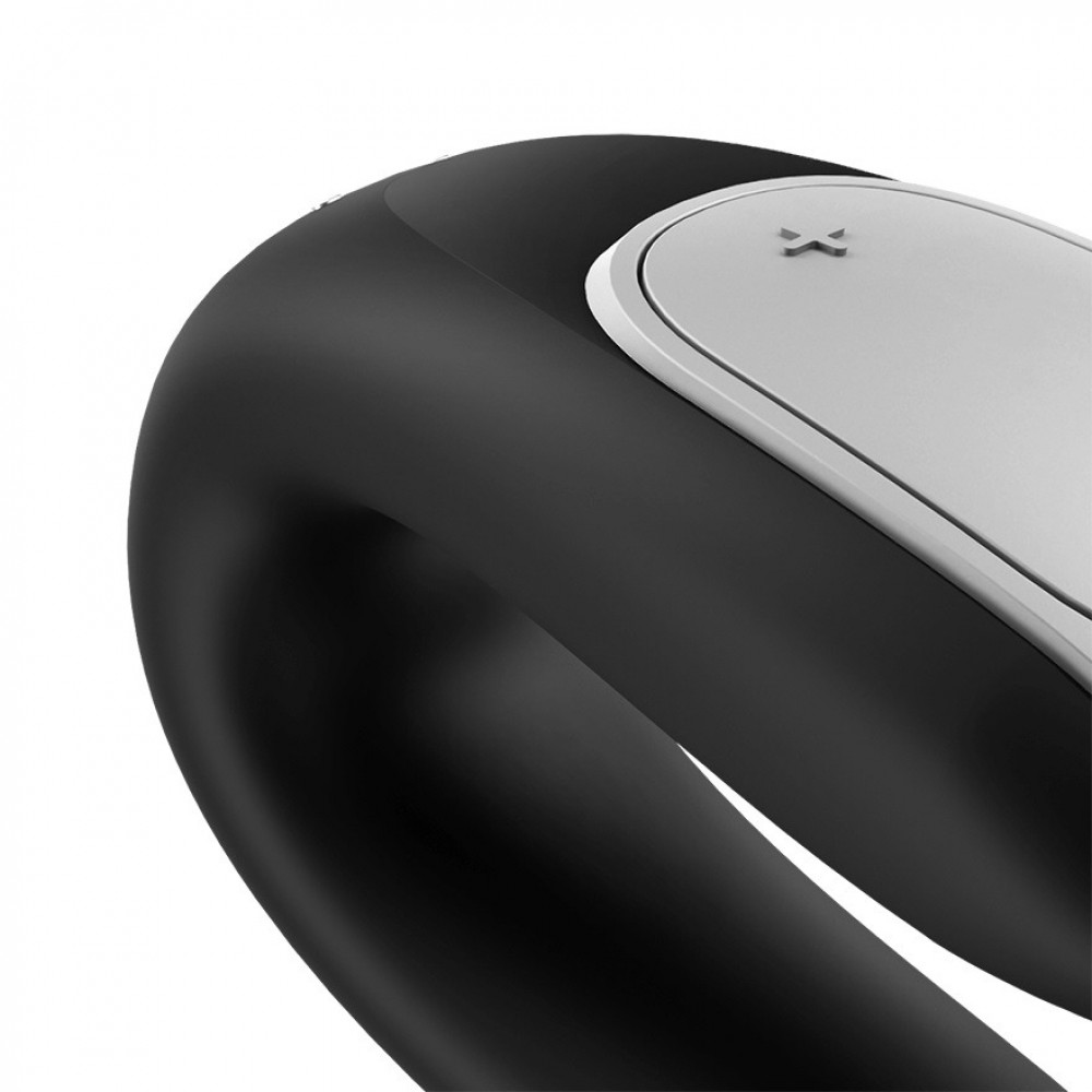 Разное - Вибратор для пар с фирменным пультом управления Satisfyer Double Fun, черный 3