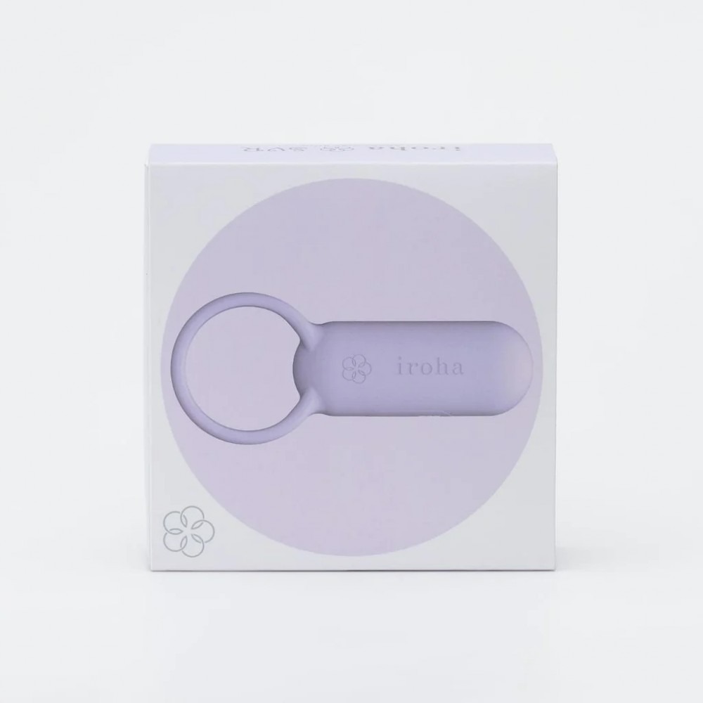 Секс игрушки - Эрекционное кольцо с вибрацией SVR Iroha для пары, силиконовое, сиреневое, 9 х 3.8 см 2