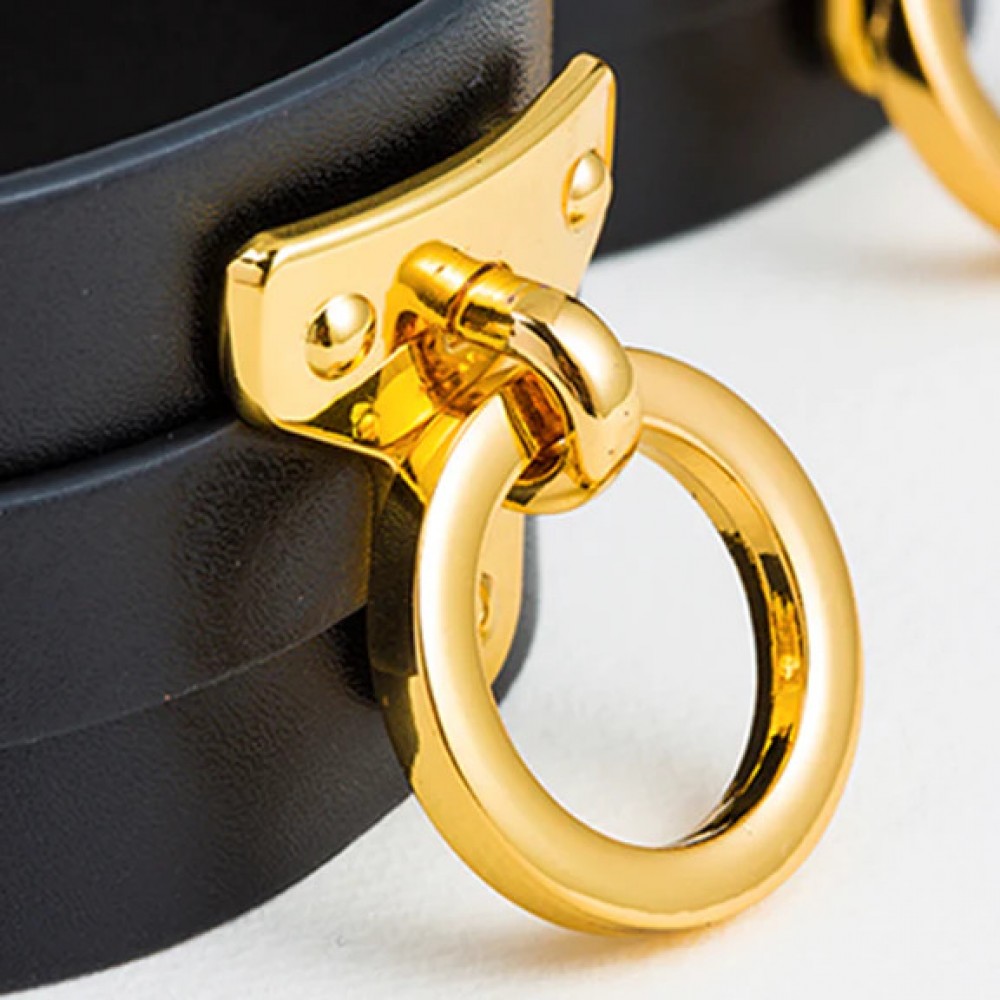 Різне - Фіксатори на стегна Thigh Cuffs UPKO, італійська шкіра, розмір M 3