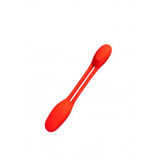 Гнучкий вібратор для пар Every Night Toys Flexible з двома моторчиками, червоний