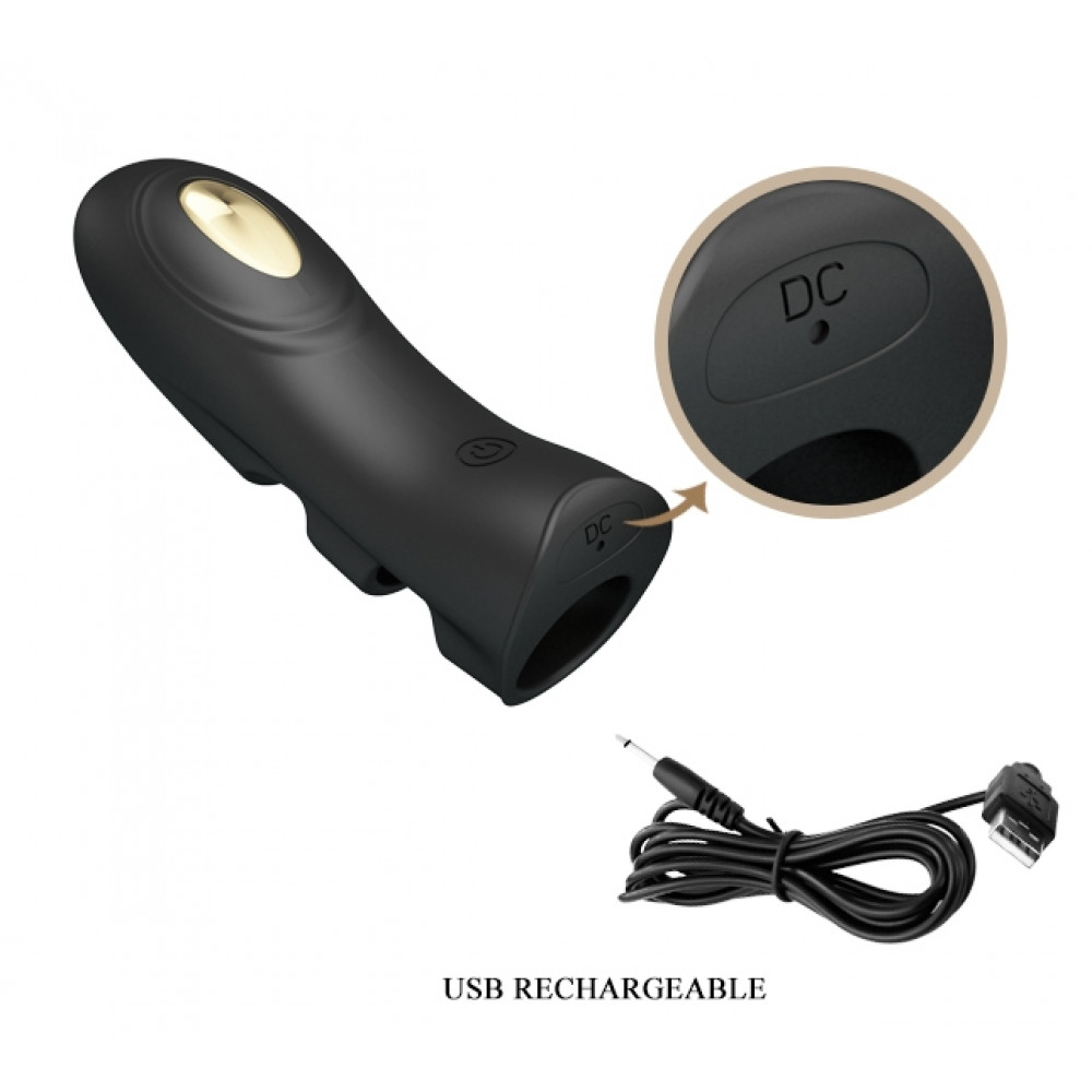 - Клиторальный стимулятор на палец Pretty Love - PEGASUS Fingering Electric Vibrator, BI-014784 9