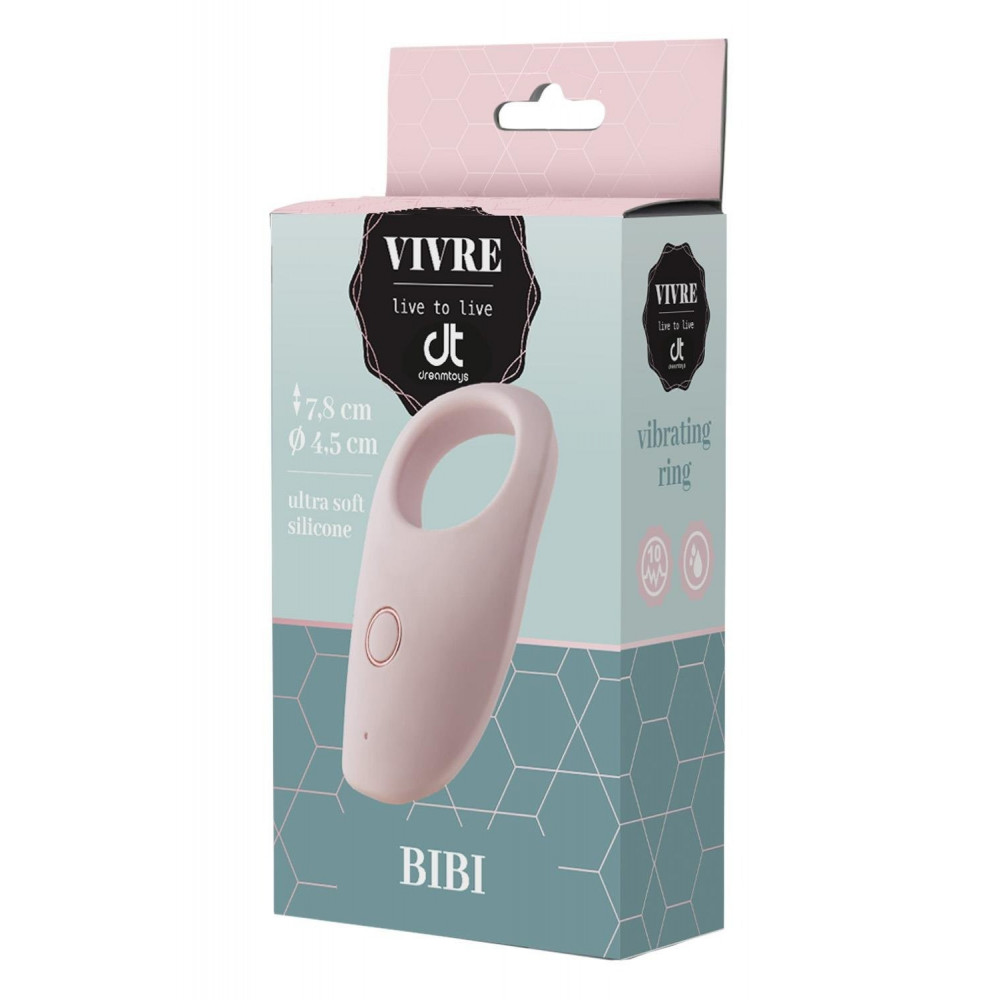 Эрекционные кольца и насадки - Кольцо эрекционное с вибрацией Dream Toys VIVRE COCKRING BIBI