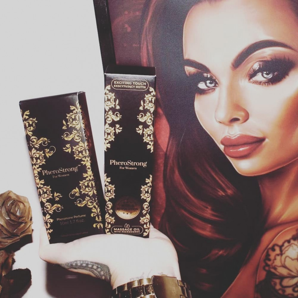Різне - Масажна олія для жінок з феромонами PheroStrong Massage Oil With Pheromones, 100 мл 2