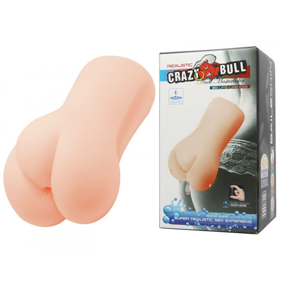Мастурбаторы вагины - Мастурбатор-анус Crazy Bull - Realistic 3D Life-Like ASS Water lubricant, BM-009194K