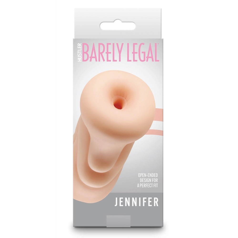 Мастурбаторы без вибрации - Мастурбатор анус NS Novelties Barely Legal Jennifer бежевый, 11 см 3