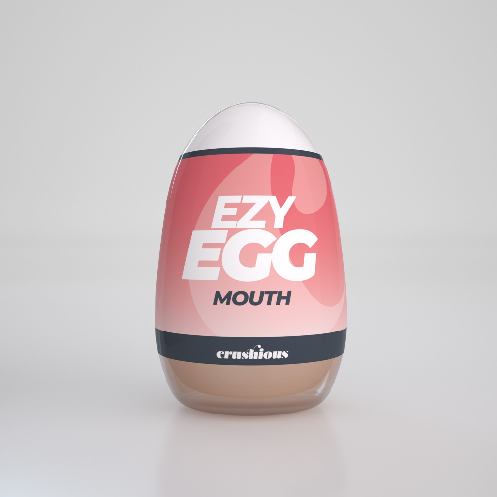 Мастурбатори без вібрації - Мастурбатор-яйце, рот CRUSHIOUS EZY EGG THE Mouth, реалістичний 1