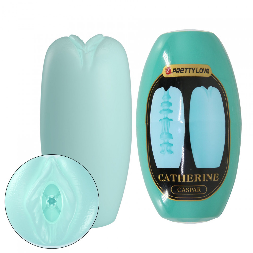 Різне - Мастурбатор яйце Pretty Love CATHERINE - Caspar Blue, BI-014832-4-1