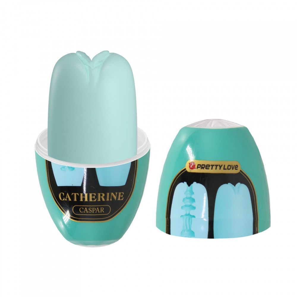 Різне - Мастурбатор яйце Pretty Love CATHERINE - Caspar Blue, BI-014832-4-1 2