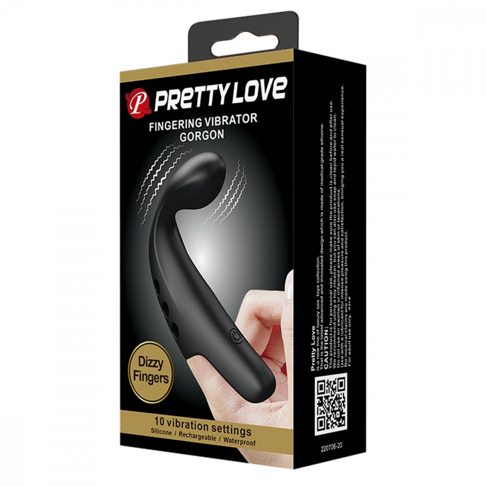  - Многофункциональная вибронасадка на палец серии Pretty Love - Fingering Vibrator Gorgon, BI-210298 11