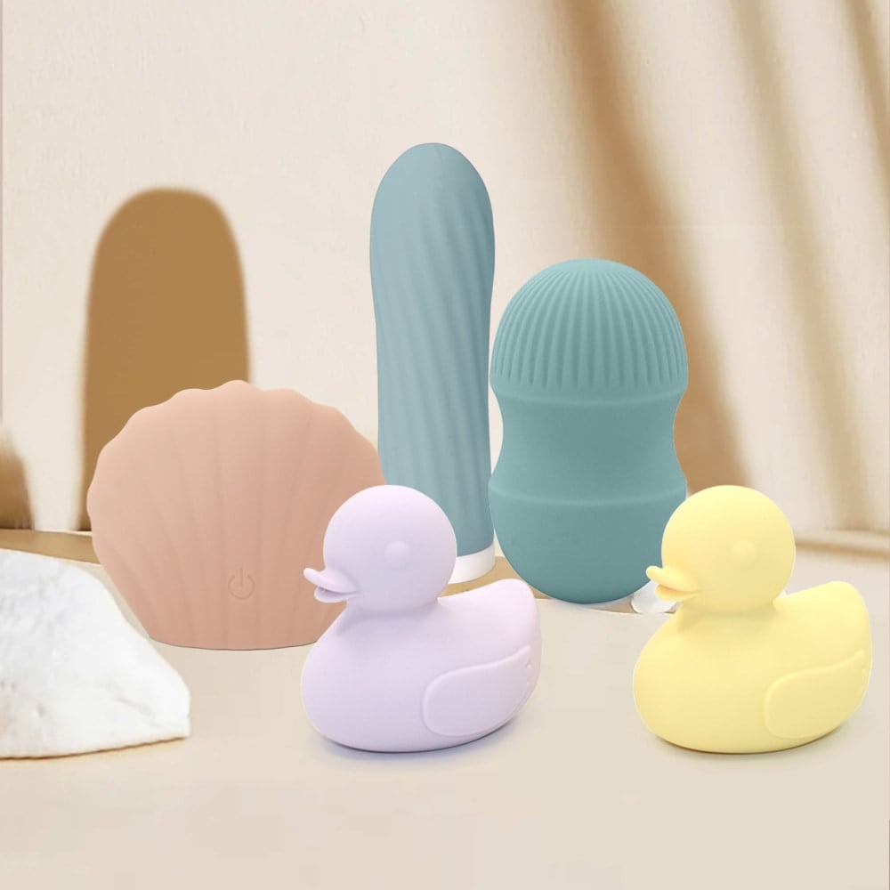 Разное - Мини-вибратор для клитора рельефный Sweet Em Velvet Lure, 10 режимов вибрации, голубой 10