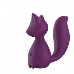 Мини-вибратор клиторальный Every Night Toys Doris в форме лисы фиолетовый, 10 режимов вибрации