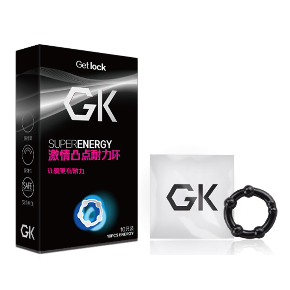 Эрекционные кольца и насадки на член - Набор эрекционных колец GK Power Cock Rings-Clear 10 шт