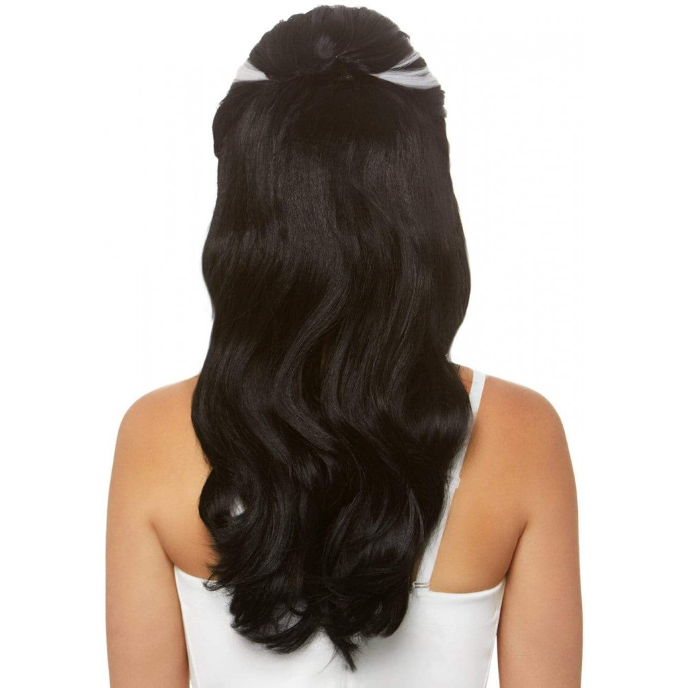  - Перука Володарки темряви Френкі Leg Avenue Frankie Bouffant, чорно-білий, 53 см 2