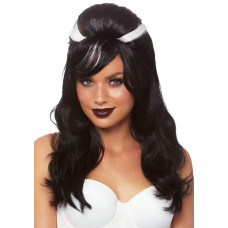 Перука Володарки темряви Френкі Leg Avenue Frankie Bouffant, чорно-білий, 53 см