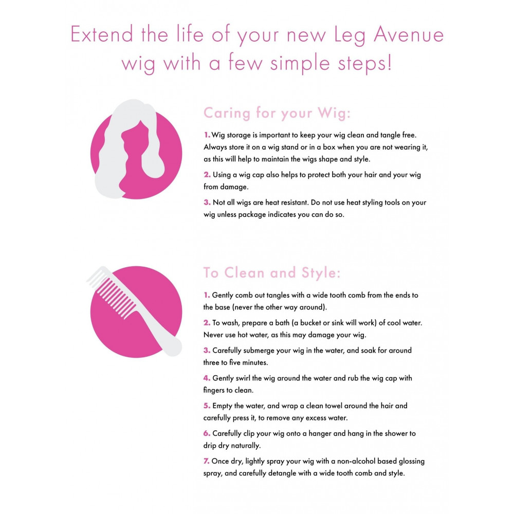  - Перука Володарки темряви Френкі Leg Avenue Frankie Bouffant, чорно-білий, 53 см 4