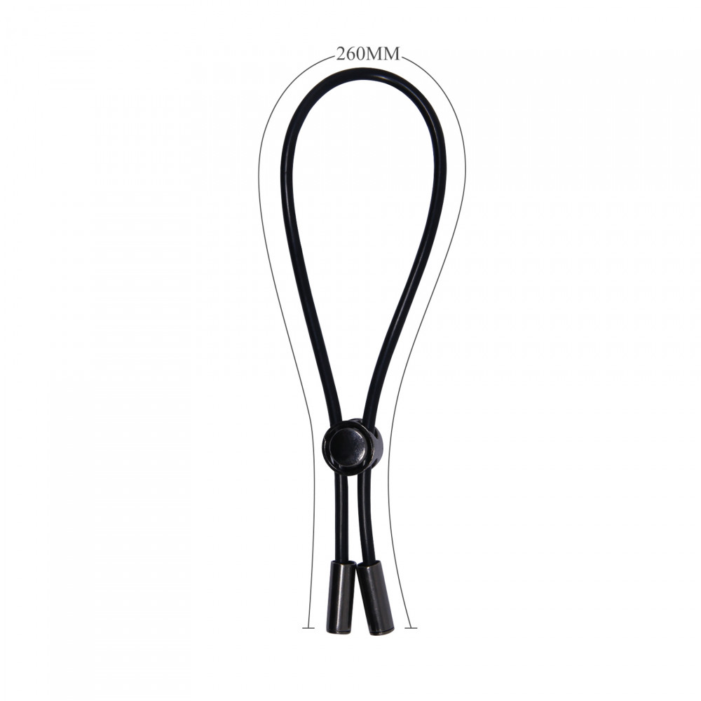 Эрекционные кольца без вибрации - Петля для пениса PRETTY LOVE DELAY MAGIC RING, черная 6