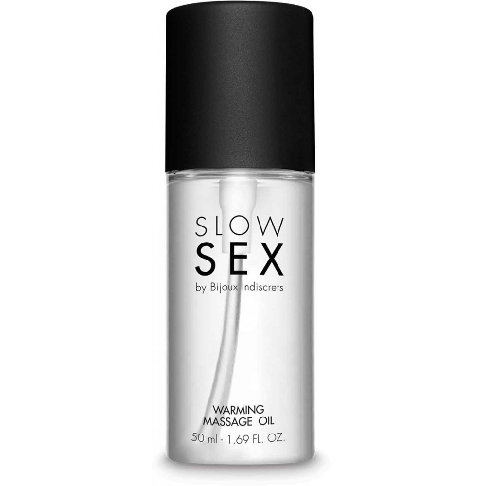 Різне - Розігріваюча їстівна масажна олія Bijoux Indiscrets WARMING MASSAGE OIL Slow Sex 5