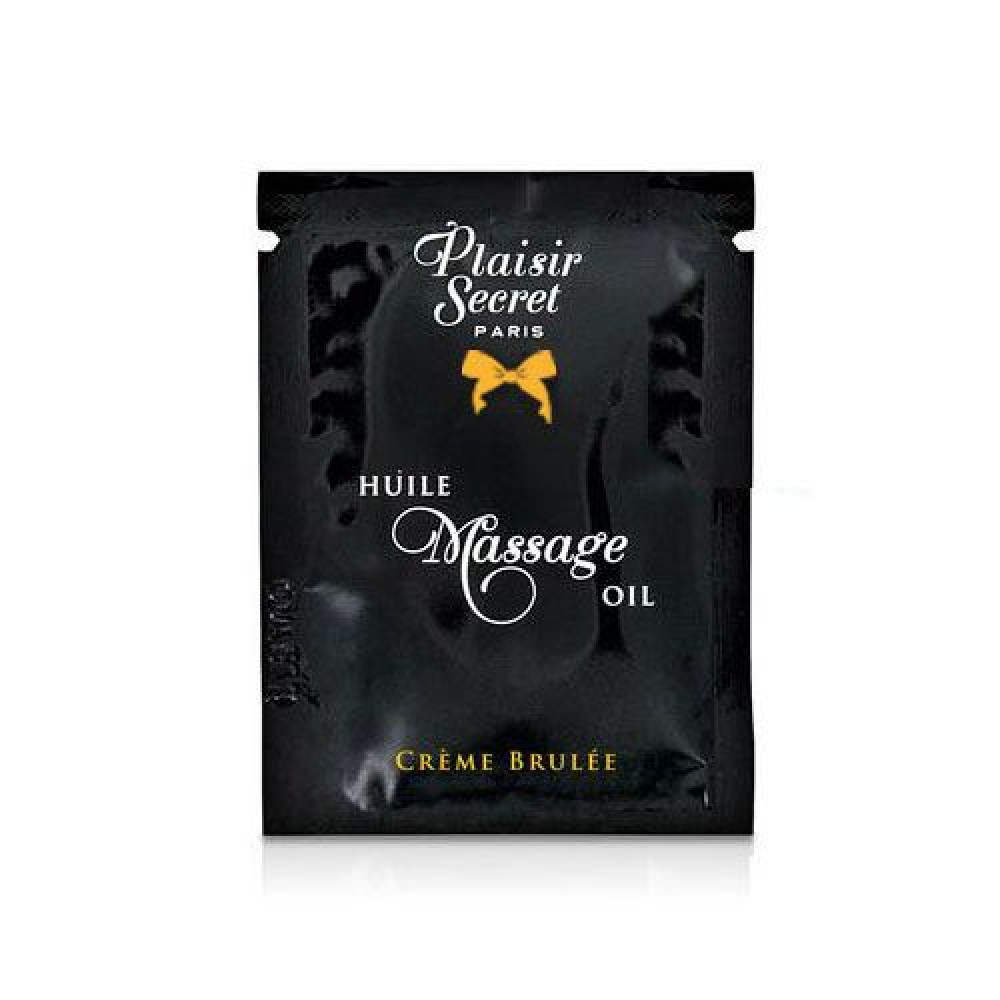 Массажные масла - Пробник массажного масла Plaisirs Secrets Creme Brulee (3 мл)