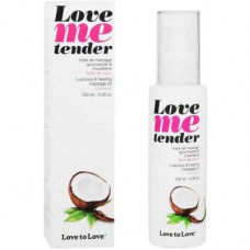 Массажное масло Love To Love - Love Me Tender, Noix De Coco (100 мл), аромат кокоса, без парабенов